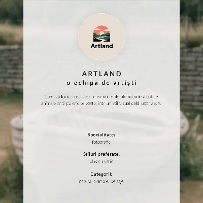 Impression sur toile arbres luxuriants avec tuiles rouges sous un ciel bleu