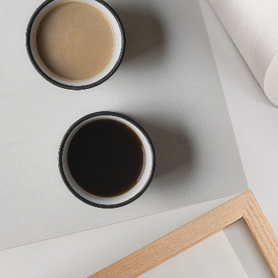 Impression sur toile Trois boissons différentes, disposition minimaliste