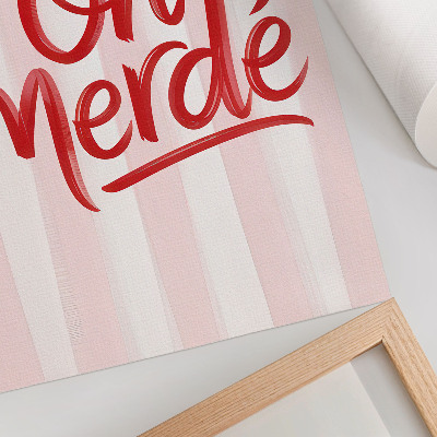 Affiche décorative Lettres rouges sur fond pastel