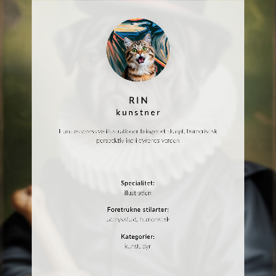 Impression sur toile Un chat sur un fond de peinture abstraite aux couleurs vives.