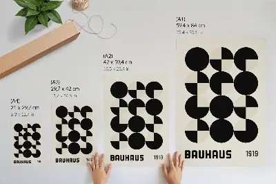 Impression sur toile formes géométriques dans un style minimaliste et moderne