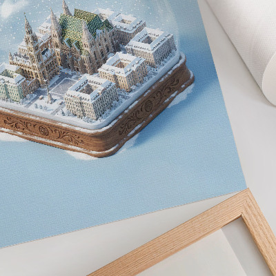 Affiche décorative Un panorama miniature de Vienne dans une sphère de verre