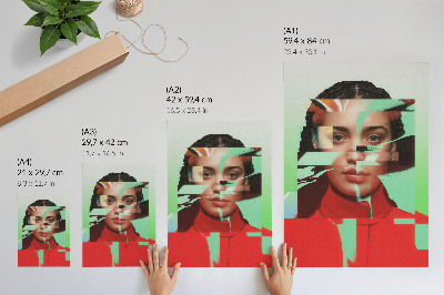 Impression sur toile Vision fragmentée de la modernité du pop art
