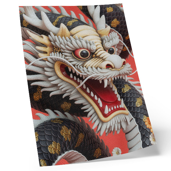 Impression sur toile Dragon décoratif aux détails complexes