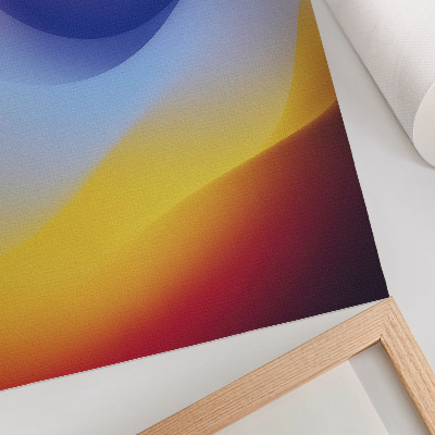 Affiche décorative Vagues de couleurs, modernité apaisante