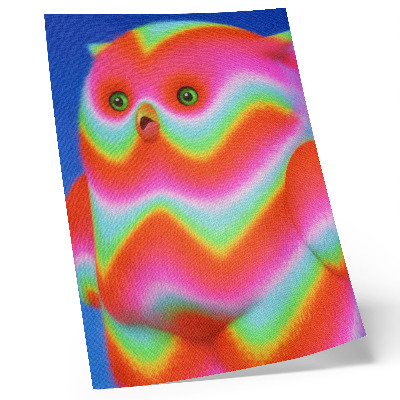 Décoration murale Un personnage aux couleurs intenses et au motif joyeux