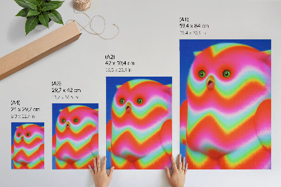 Décoration murale Un personnage aux couleurs intenses et au motif joyeux