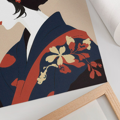 Affiche décorative Femme élégante en tenue traditionnelle