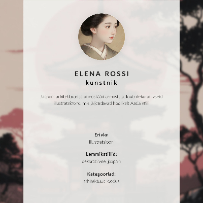 Décoration murale Pagode, arbre, montagne, paix, harmonie