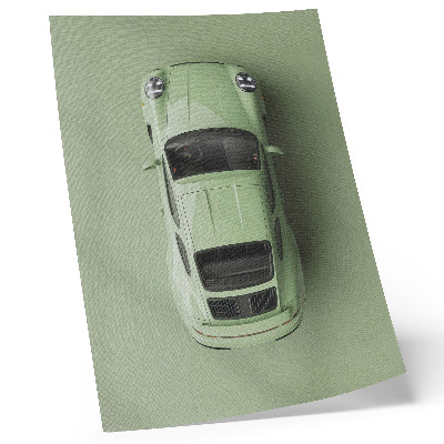 Impression sur toile Une voiture moderne de couleur verte
