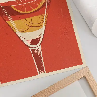 Affiche décorative graphismes de cocktails rétro alliant élégance et nostalgie