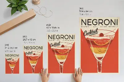 Affiche décorative graphismes de cocktails rétro alliant élégance et nostalgie