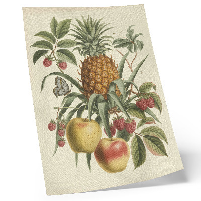 Impression sur toile Style classique, fruits et feuilles en harmonie avec la nature