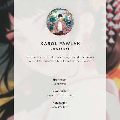 Décoration murale Un portrait aux couleurs intenses et aux riches ornements