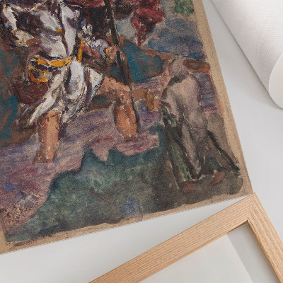 Impression sur toile Étude d'après Dürer : Saint Christophe II d'Albrecht Dürer