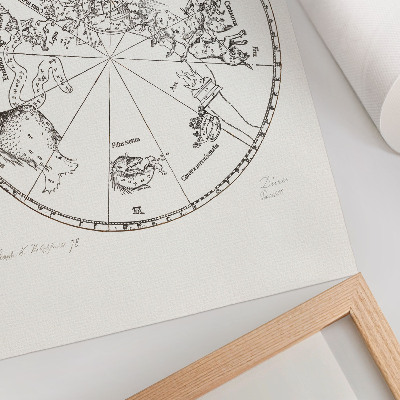 Impression sur toile Hémisphère sud du globe céleste (1515) par Albrecht Dürer