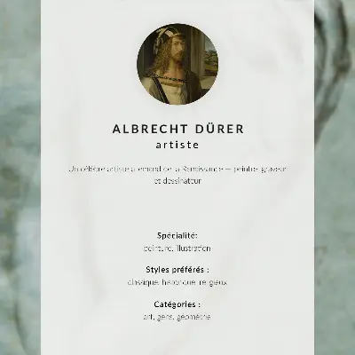 Affiche décorative Le Sixième Nœud représentant les 7 systèmes de petits nœuds à centre noir d'Albrecht Dürer datant de 1506