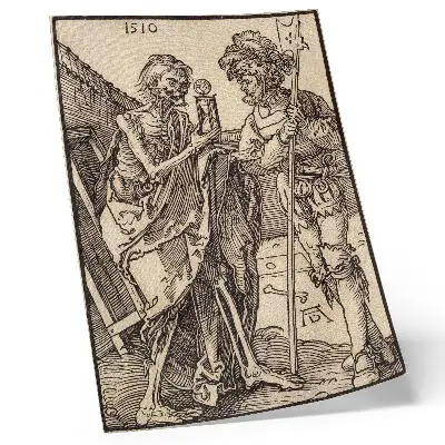 Décoration murale La Mort et le Lansquenet (1510) d'Albrecht Dürer