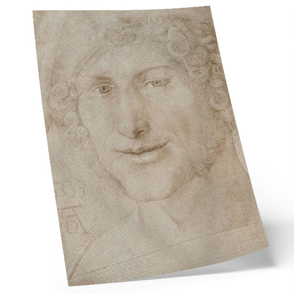 Impression sur toile Tête de jeune homme (1503) par Albrecht Dürer