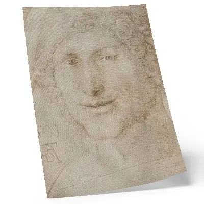 Impression sur toile Tête de jeune homme (1503) d'Albrecht Dürer