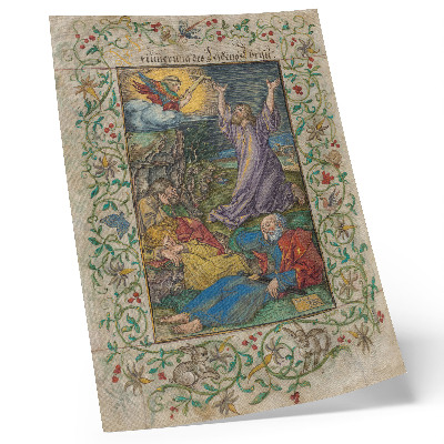 Affiche décorative Le Christ au mont des Oliviers (1508 et années 1580) d'Albrecht Dürer et Georg Mack l'Ancien