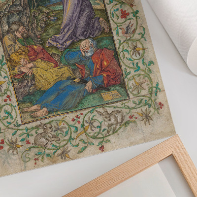 Affiche décorative Le Christ au mont des Oliviers (1508 et années 1580) d'Albrecht Dürer et Georg Mack l'Ancien