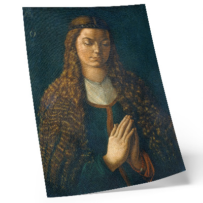 Impression sur toile Portrait d'une jeune femme aux cheveux défaits, 1497, par Albrecht Dürer