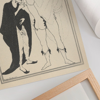 Affiche décorative Examen du héraut d'après Lysistrata d'Aristophane, par Aubrey Beardsley