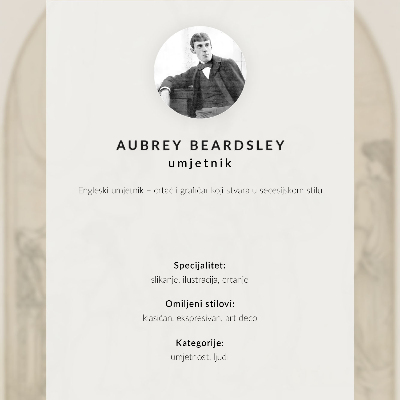 Décoration murale Litanies de Marie-Madeleine par Aubrey Vincent Beardsley