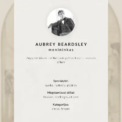 Décoration murale Litanies de Marie-Madeleine d'Aubrey Vincent Beardsley