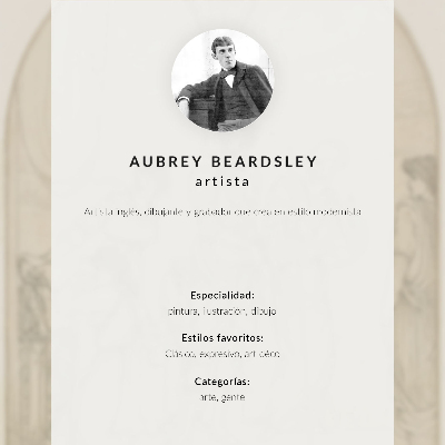 Impression sur toile Panneau réalisé par Aubrey Vincent Beardsley