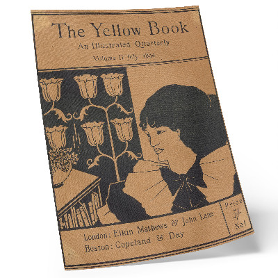 Affiche décorative Couverture de The Yellow Book, revue trimestrielle illustrée, volume II, juillet 1894, Aubrey Beardsley