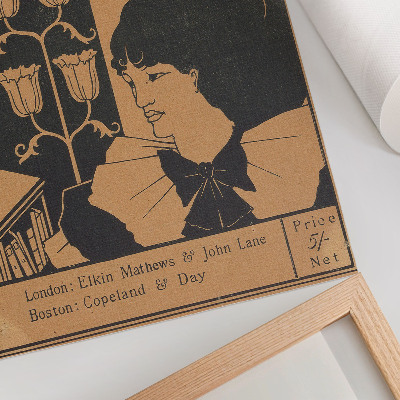 Affiche décorative Couverture de The Yellow Book, revue trimestrielle illustrée, volume II, juillet 1894, Aubrey Beardsley