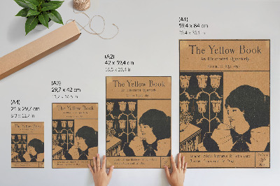 Affiche décorative Couverture de The Yellow Book, revue trimestrielle illustrée, volume II, juillet 1894, Aubrey Beardsley