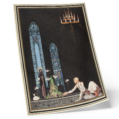 Décoration murale Illustration de Kay Nielsen pour le livre « À l'est du soleil et à l'ouest de la lune » d'Aubrey Beardsley