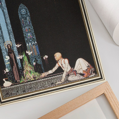 Décoration murale Illustration de Kay Nielsen pour le livre « À l'est du soleil et à l'ouest de la lune » d'Aubrey Beardsley