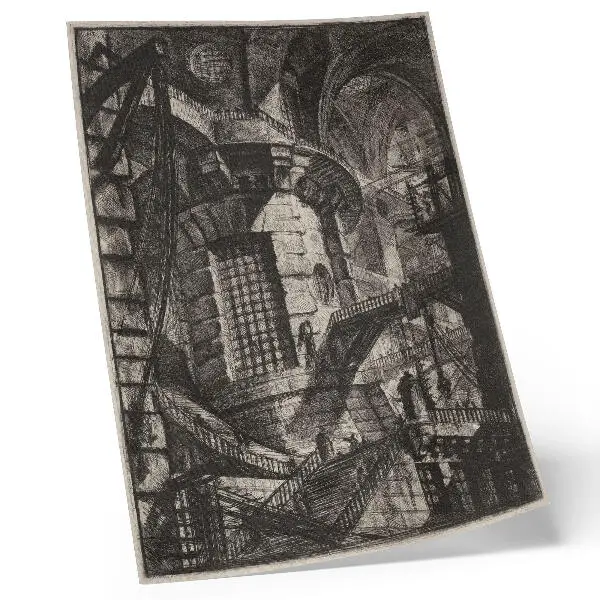Affiche décorative La Tour Ronde (années 1780) de Giovanni Battista Piranesi
