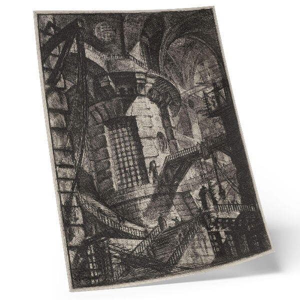 Affiche décorative La Tour Ronde (années 1780) – Giovanni Battista Piranesi