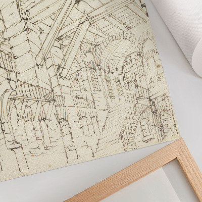 Affiche décorative Études architecturales, nulles par Giovanni Battista Piranesi