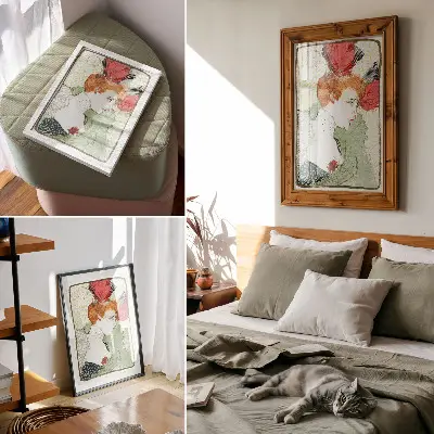 Décoration murale estampe haute résolution du Buste de Mlle Lender (1895) d'Henri de Toulouse-Lautrec