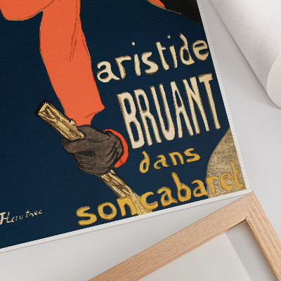 Impression sur toile Les ambassadeurs d'Aristide Bruant dans son cabaret 1892 impression haute résolution par Henri de Toulouse-Lautrec