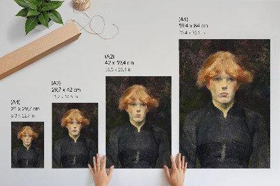 Affiche décorative Carmen (vers 1884), peinture haute résolution d'Henri de Toulouse-Lautrec