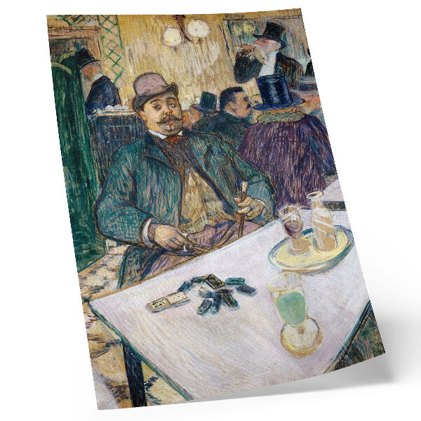 Affiche décorative Monsieur Boileau au café (1893) – une peinture haute résolution d'Henri de Toulouse-Lautrec
