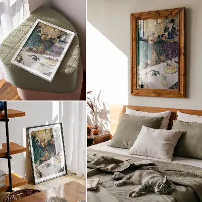 Affiche décorative Monsieur Boileau au café d'Henri de Toulouse-Lautrec reproduction haute résolution de l'œuvre originale de 1893