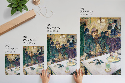 Affiche décorative Monsieur Boileau au café (1893) – une peinture haute résolution d'Henri de Toulouse-Lautrec