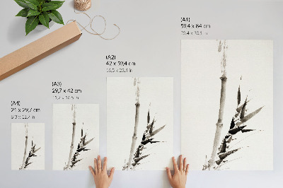 Impression sur toile Katsushika Hokusai (1760-1849) bambou de style Ukiyo-e japonais vintage