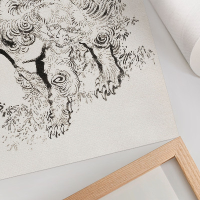 Impression sur toile Le Tigre japonais d'Hokusai, Album de croquis (1760-1849)