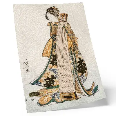 Décoration murale motif Hokusai dans le style ukiyo-e vintage