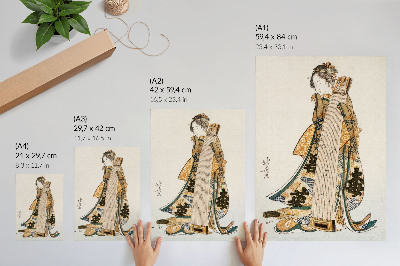 Décoration murale Hokusai japonais (1760-1849) dans le style ukiyo-e vintage
