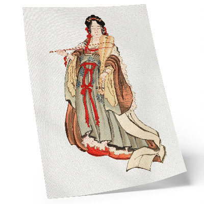 Décoration murale Benten (Déesse de l'Amour) (XVIIIe-XIXe siècle), illustration d'une femme japonaise de l'âge de pierre par Katsushika Hokusai